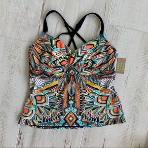 Title Nine Swimsuit Tankini Top NWT